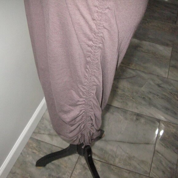 NEW York & Company Light Brown Ruched Sides Maxi Dress Size Medium - Picture 3 of 6